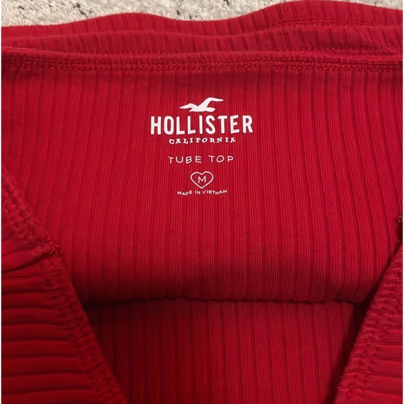Red Hollister tube top - Picture 3 of 3